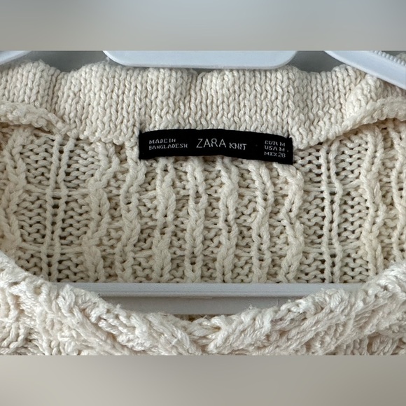 ⭐️Like New⭐️ Zara: Women’s Cable Knit Sweater- Size Medium - Picture 2 of 9
